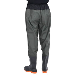vidaXL Waist Waders with Boots Dark Green Size 41 4