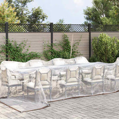 vidaXL Clear Tarpaulin with Eyelets 4x6 m Polyethylene 2