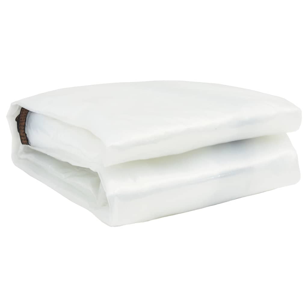 vidaXL Clear Tarpaulin with Eyelets 5x12 m Polyethylene 3