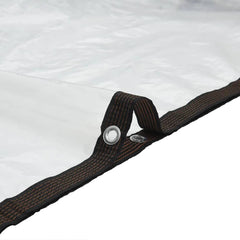 Clear Tarpaulin with Eyelets Polyethylene Width 10 m 10 m