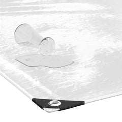 vidaXL Clear Tarpaulin with Eyelets 2x4 m PVC 4