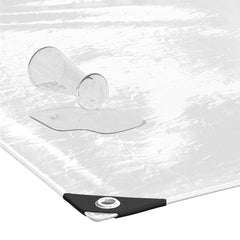 vidaXL Clear Tarpaulin with Eyelets 3x5 m PVC 4