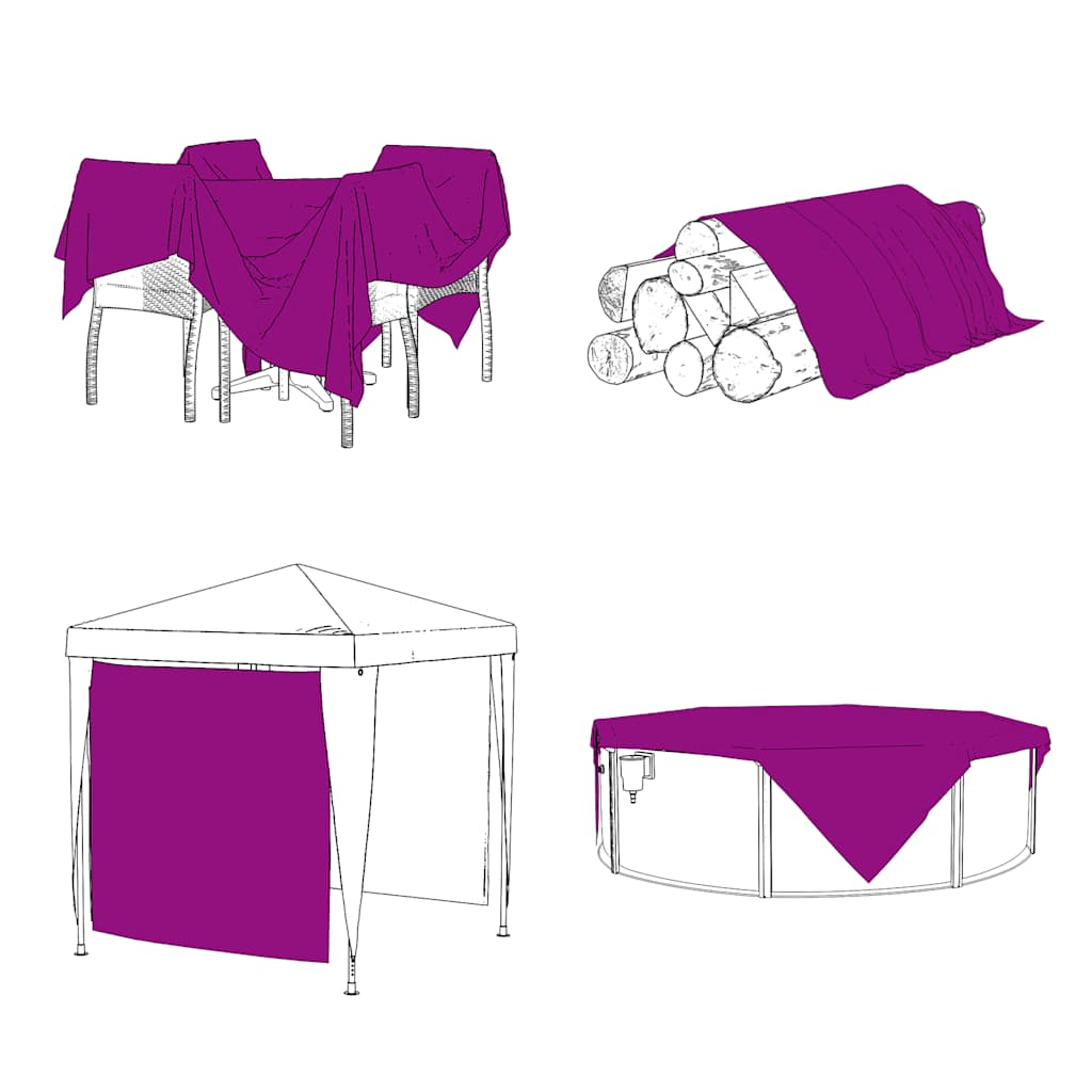 vidaXL Clear Tarpaulin with Eyelets 4x5 m PVC 5