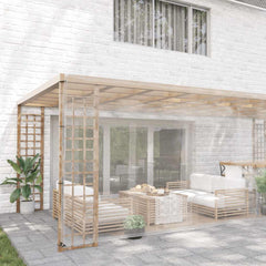 Clear Tarpaulin with Eyelets PVC Width 5 m 10 m