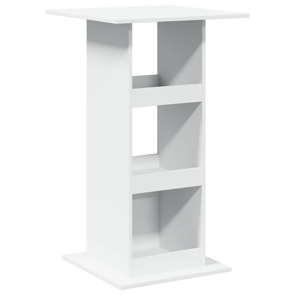 vidaXL Bar Table | White | Engineered Wood | Tall | Bar Table | Square | Modern 2