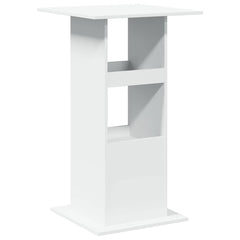 vidaXL Bar Table | White | Engineered Wood | Tall | Bar Table | Square | Modern 6
