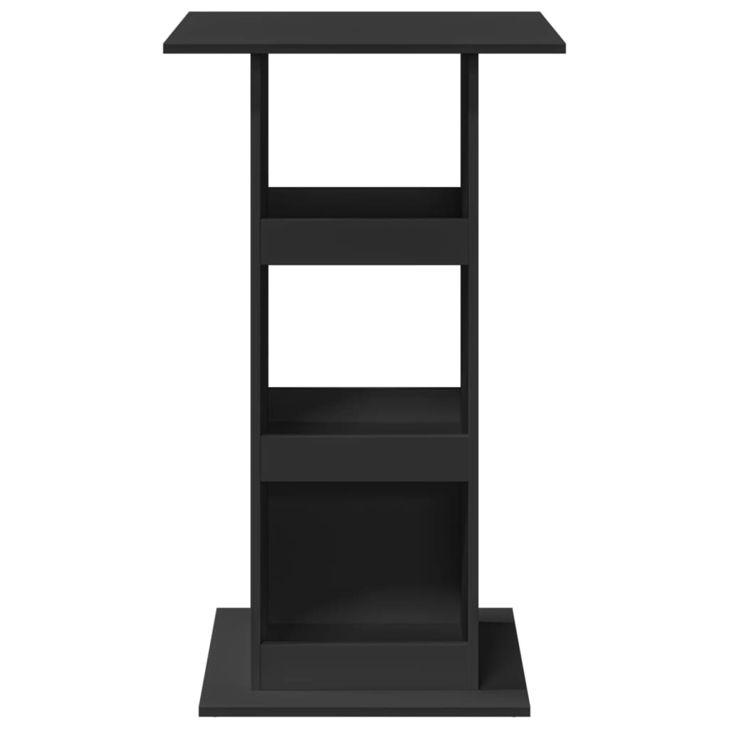vidaXL Bar Table with Storage Black 60x60x102 cm Engineered Wood 4