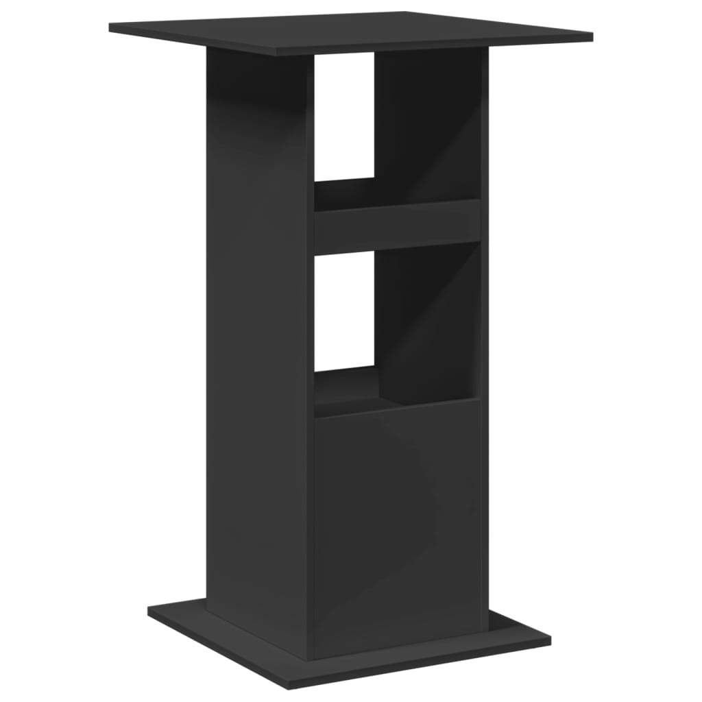 vidaXL Bar Table with Storage Black 60x60x102 cm Engineered Wood 6