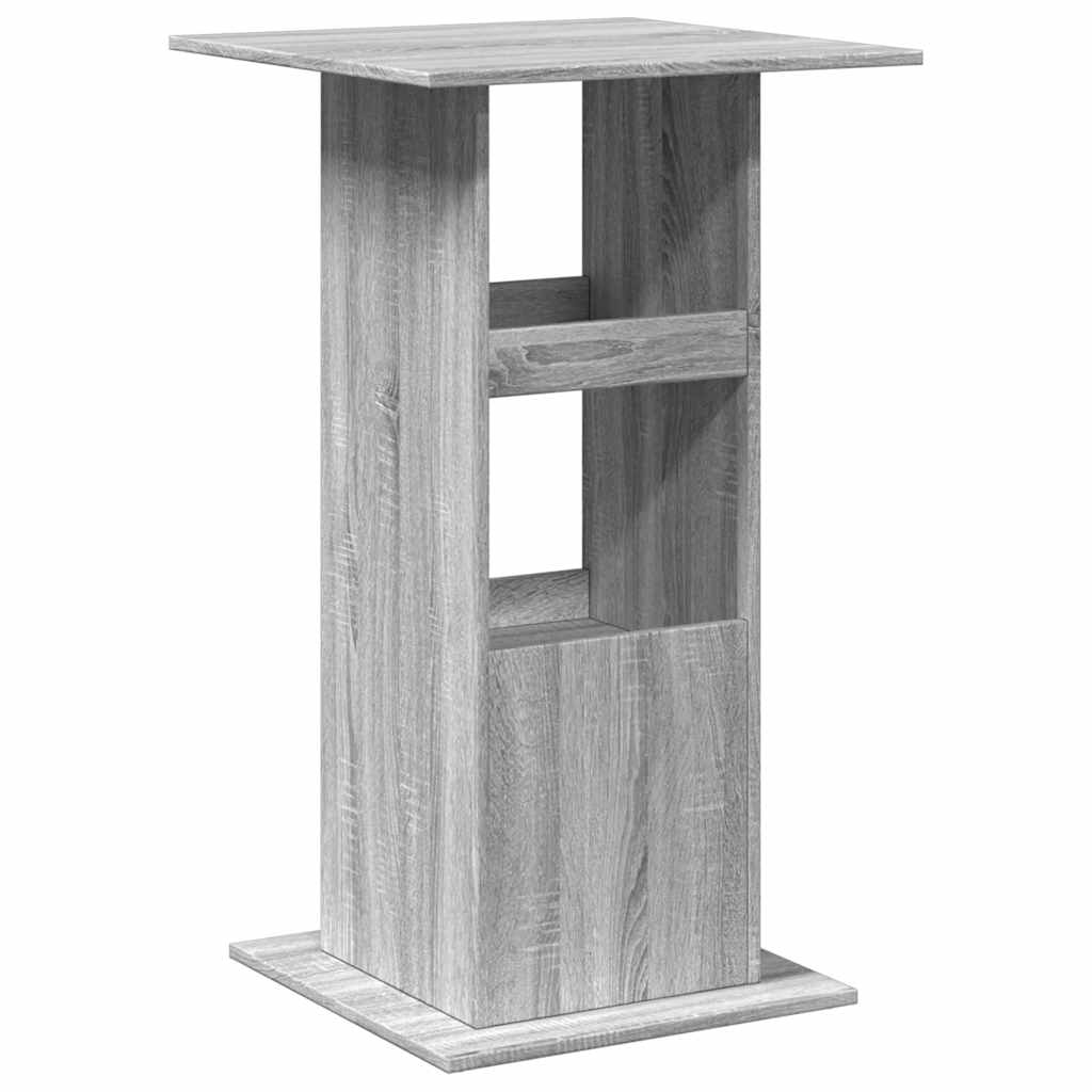 vidaXL Bar Table with Storage Grey Sonoma 60x60x102 cm Engineered Wood 6