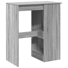 vidaXL Bar Table with Racks Grey Sonoma 90x47.5x103.5 cm Engineered Wood 6