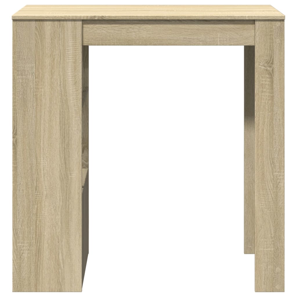 vidaXL Bar Table with Racks Sonoma Oak 102x50x103.5 cm Engineered Wood 4
