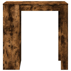 vidaXL Bar Table with Racks Smoked Oak 102x50x103.5 cm Engineered Wood 4