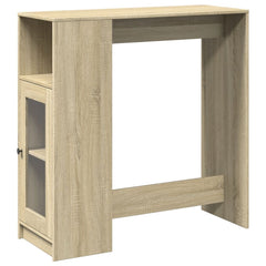 vidaXL Bar Table | Sonoma oak | Engineered wood | Storage | Bar Table 2