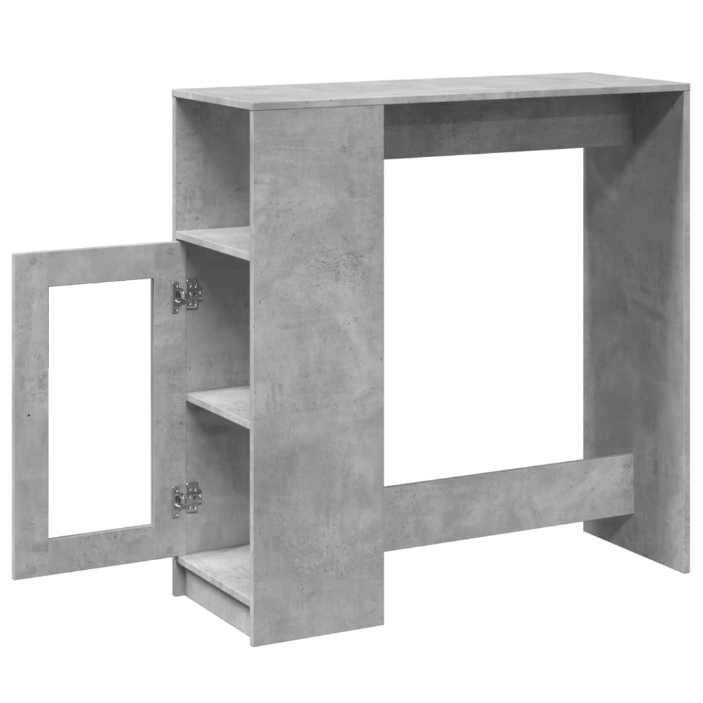 vidaXL Bar Table | Concrete Grey | Engineered Wood | Tall | Bar Table 5