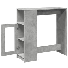 vidaXL Bar Table | Concrete Grey | Engineered Wood | Tall | Bar Table 5