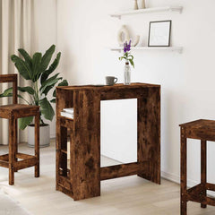 vidaXL Bar Table | Smoked Oak | Engineered Wood | Tall | Bar Table | Rectangular 3
