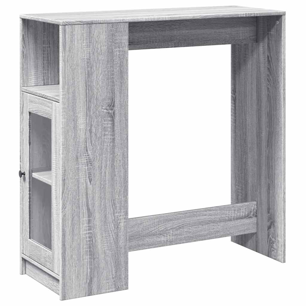 vidaXL Bar Table | Grey Sonoma | Engineered wood | Tall | Bar Table 2