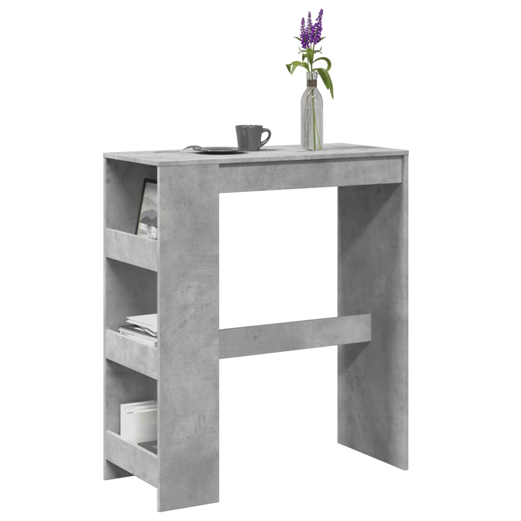 vidaXL Bar Table | Concrete Grey | Engineered Wood | 90 cm x 40 cm x 103.5 cm 1