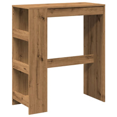 vidaXL Bar Table with Racks Artisan Oak 90x40x103.5 cm Engineered Wood 2