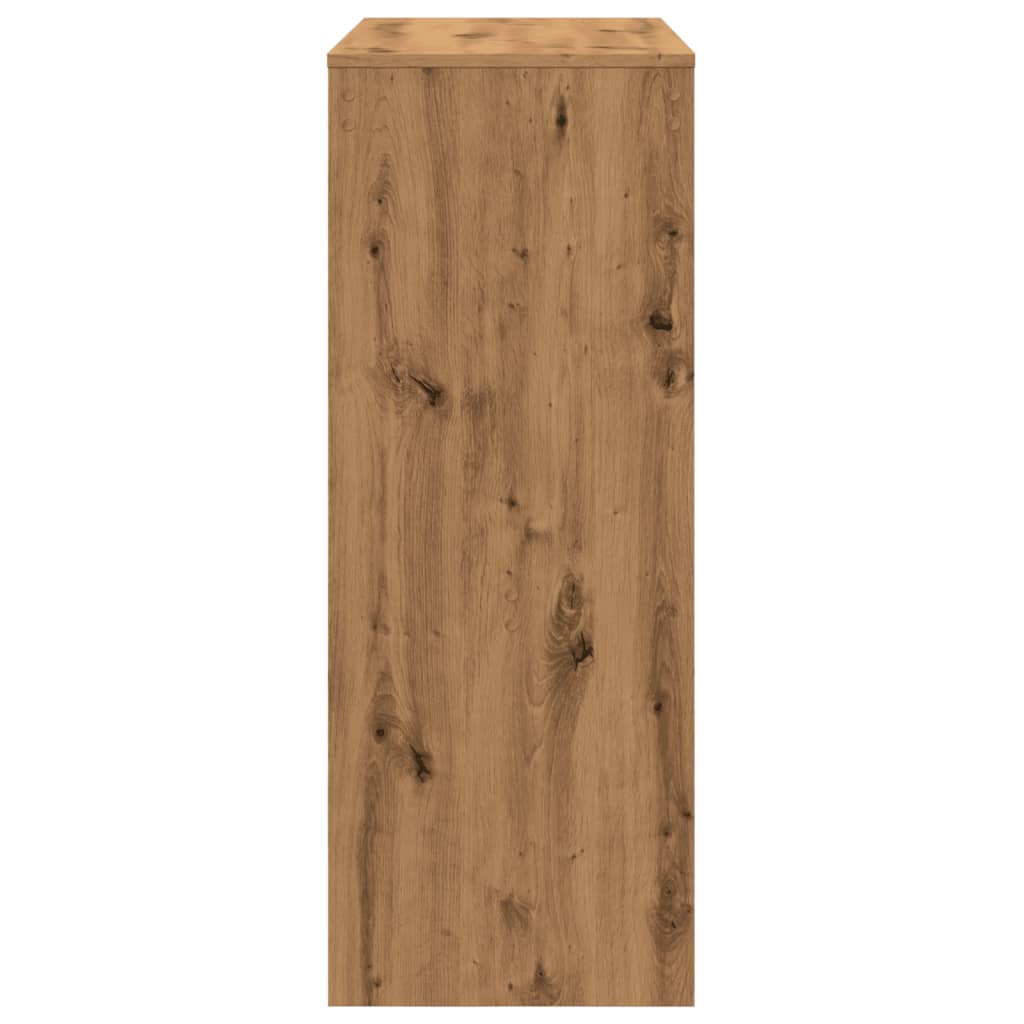 vidaXL Bar Table with Racks Artisan Oak 90x40x103.5 cm Engineered Wood 5