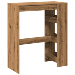 vidaXL Bar Table with Racks Artisan Oak 90x40x103.5 cm Engineered Wood 6