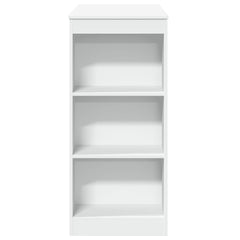 vidaXL Bar Table with Racks White 95x47x103.5 cm Engineered Wood 5