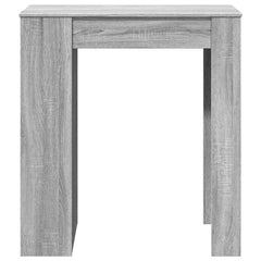 vidaXL Bar Table with Racks Grey Sonoma 95x47x103.5 cm Engineered Wood 4