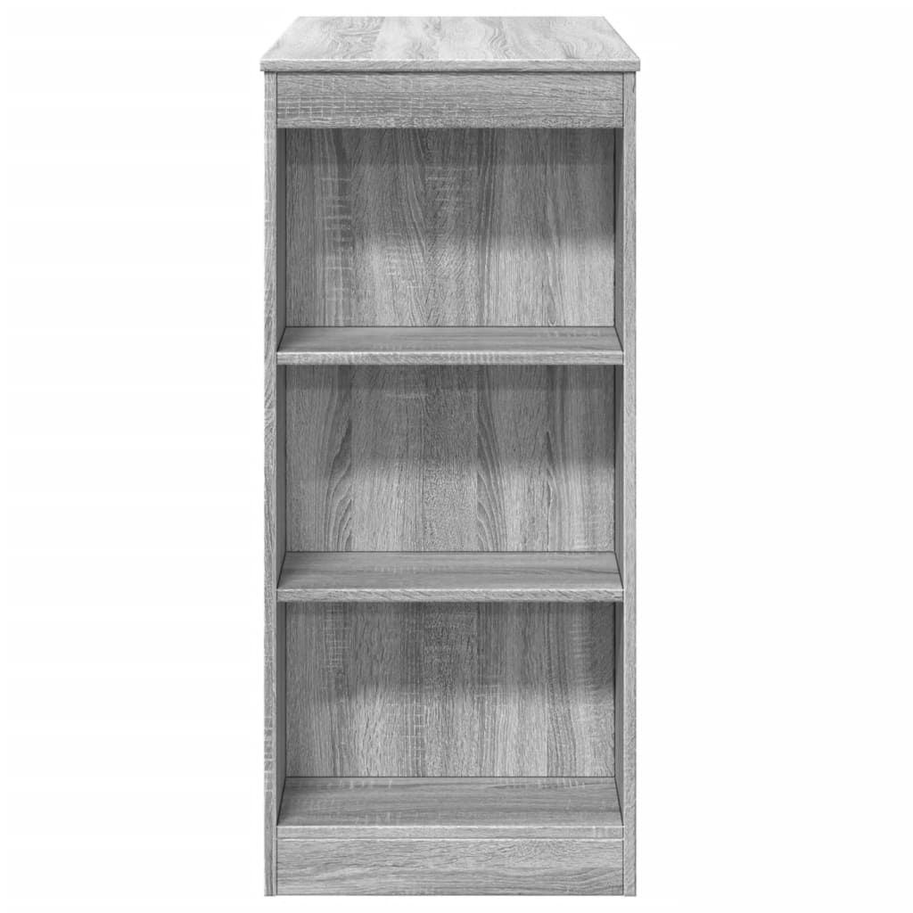 vidaXL Bar Table with Racks Grey Sonoma 95x47x103.5 cm Engineered Wood 5