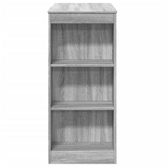 vidaXL Bar Table with Racks Grey Sonoma 95x47x103.5 cm Engineered Wood 5