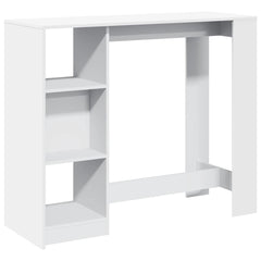 vidaXL Bar Table | White | Engineered Wood | Large | Bar Table | Rectangular 2