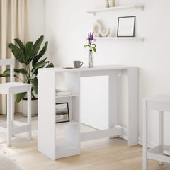 vidaXL Bar Table | White | Engineered Wood | Large | Bar Table | Rectangular 3