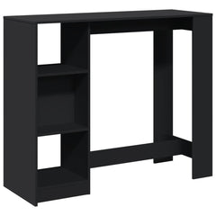 vidaXL Bar Table | Black | Engineered wood | 124x46x103.5 cm | Bar Table 2
