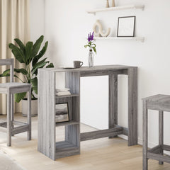 vidaXL Bar Table | Grey sonoma | Engineered wood | Large | Bar Table 3