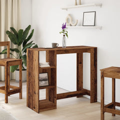 vidaXL Bar Table | Old wood | Engineered wood | 124 x 46 x 103.5 cm | Bar Table 3