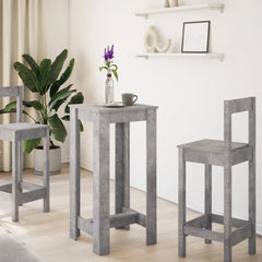 vidaXL Bar Table Concrete Grey 51x50x103,5 cm Engineered Wood 3