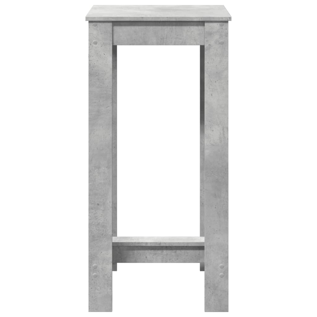 vidaXL Bar Table Concrete Grey 51x50x103,5 cm Engineered Wood 4
