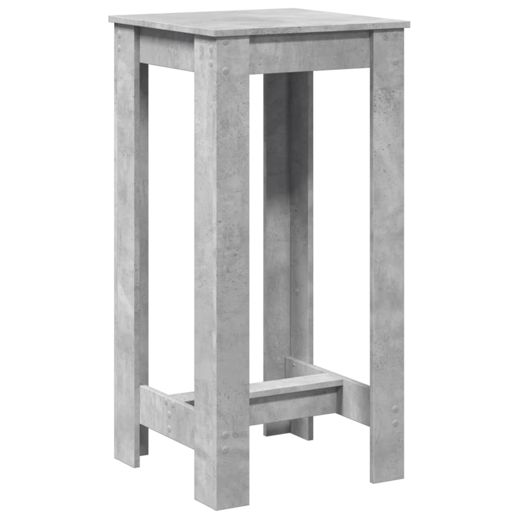 vidaXL Bar Table Concrete Grey 51x50x103,5 cm Engineered Wood 5