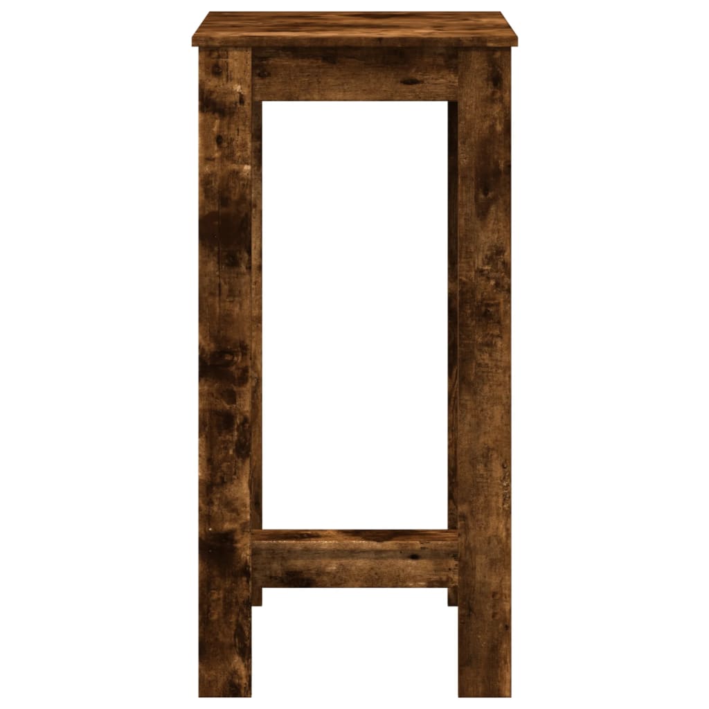 vidaXL Bar Table Smoked Oak 51x50x103,5 cm Engineered Wood 4