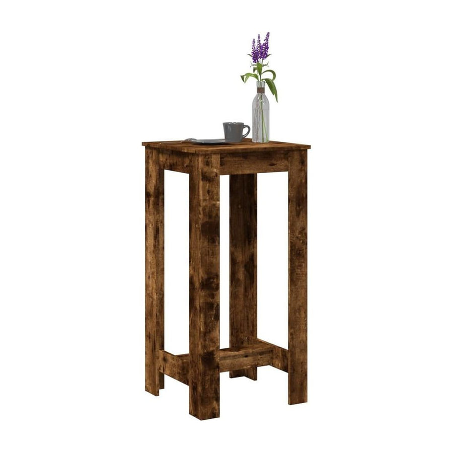 Bar Table Smoked Oak Engineered Wood