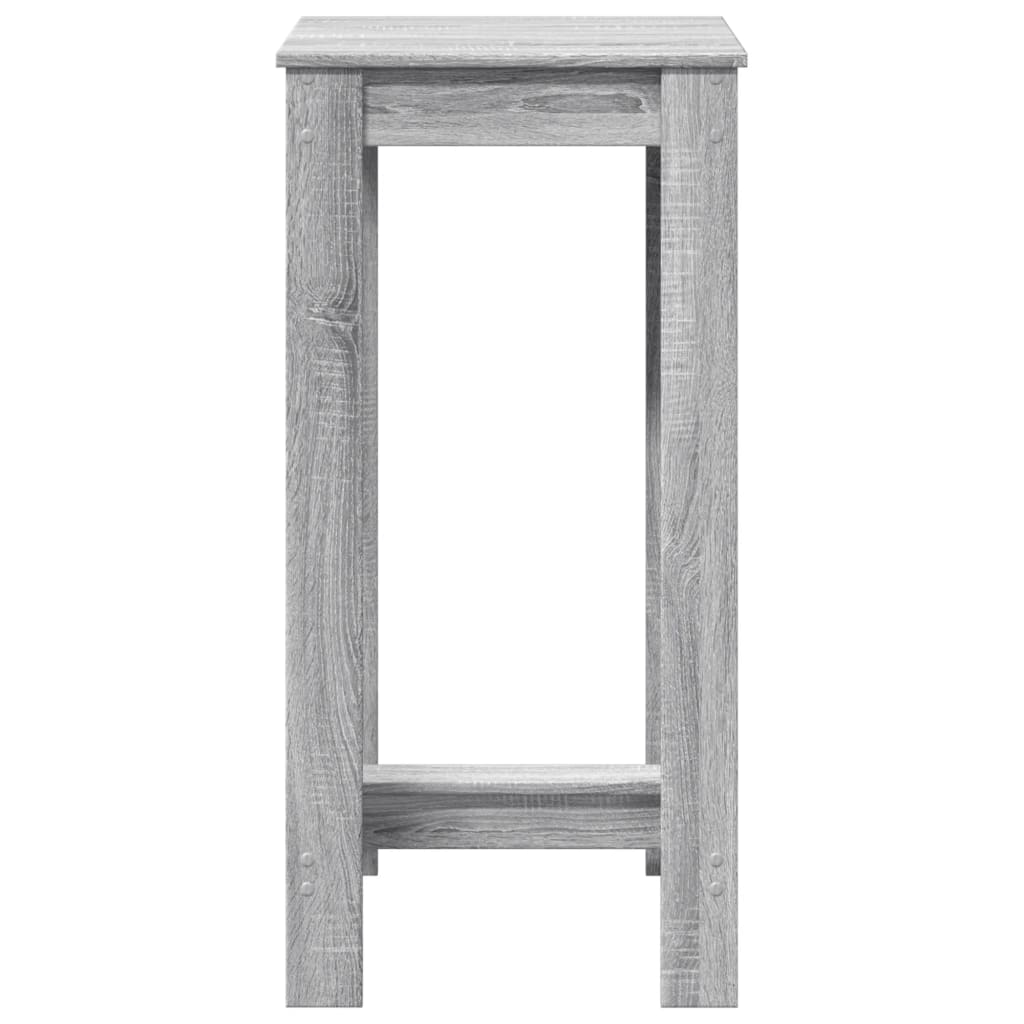 vidaXL Bar Table Grey Sonoma 51x50x103,5 cm Engineered Wood 4