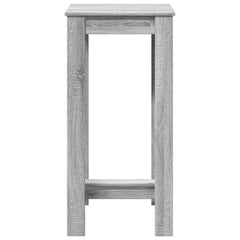 vidaXL Bar Table Grey Sonoma 51x50x103,5 cm Engineered Wood 4