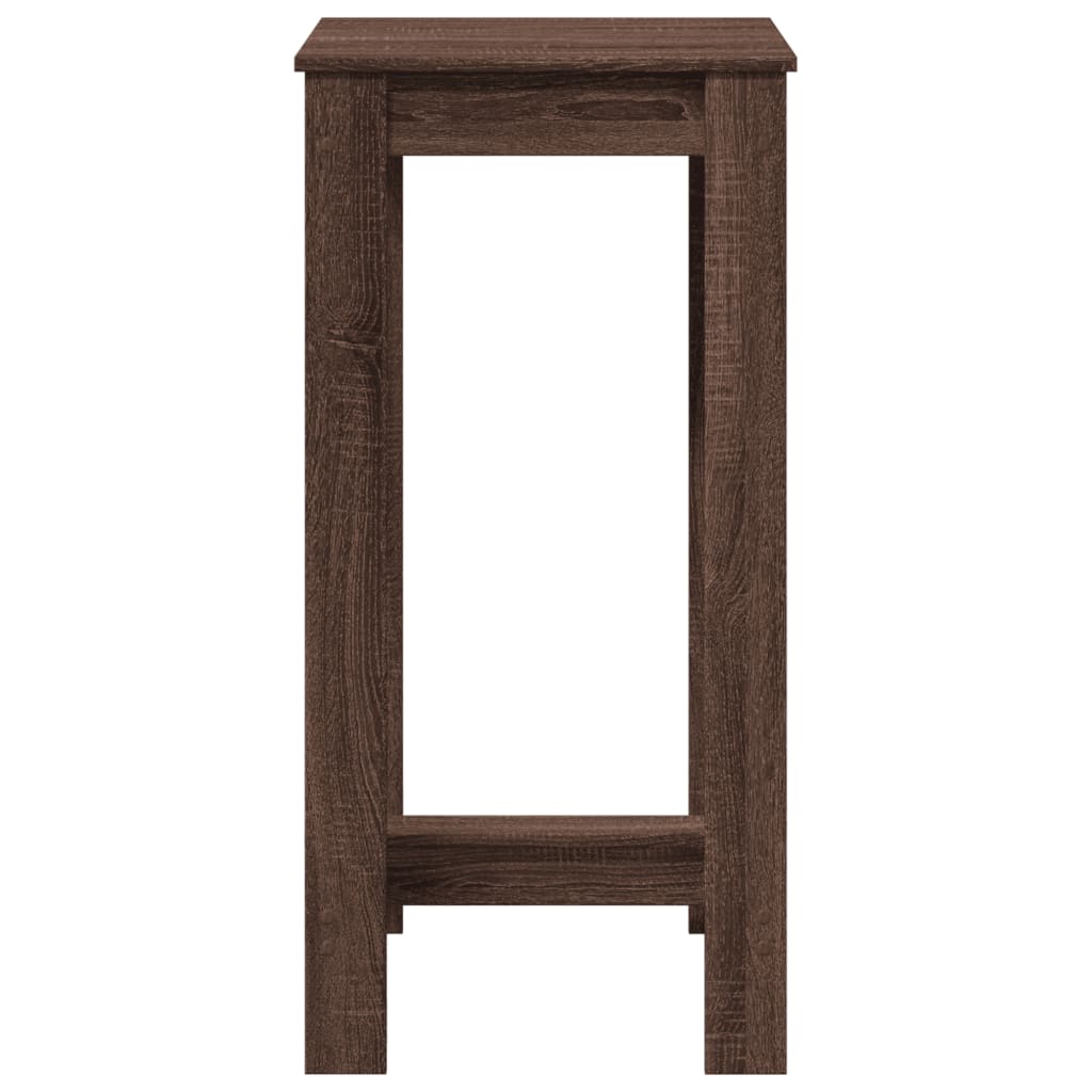 vidaXL Bar Table Brown Oak 51x50x103,5 cm Engineered Wood 4