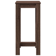 vidaXL Bar Table Brown Oak 51x50x103,5 cm Engineered Wood 4
