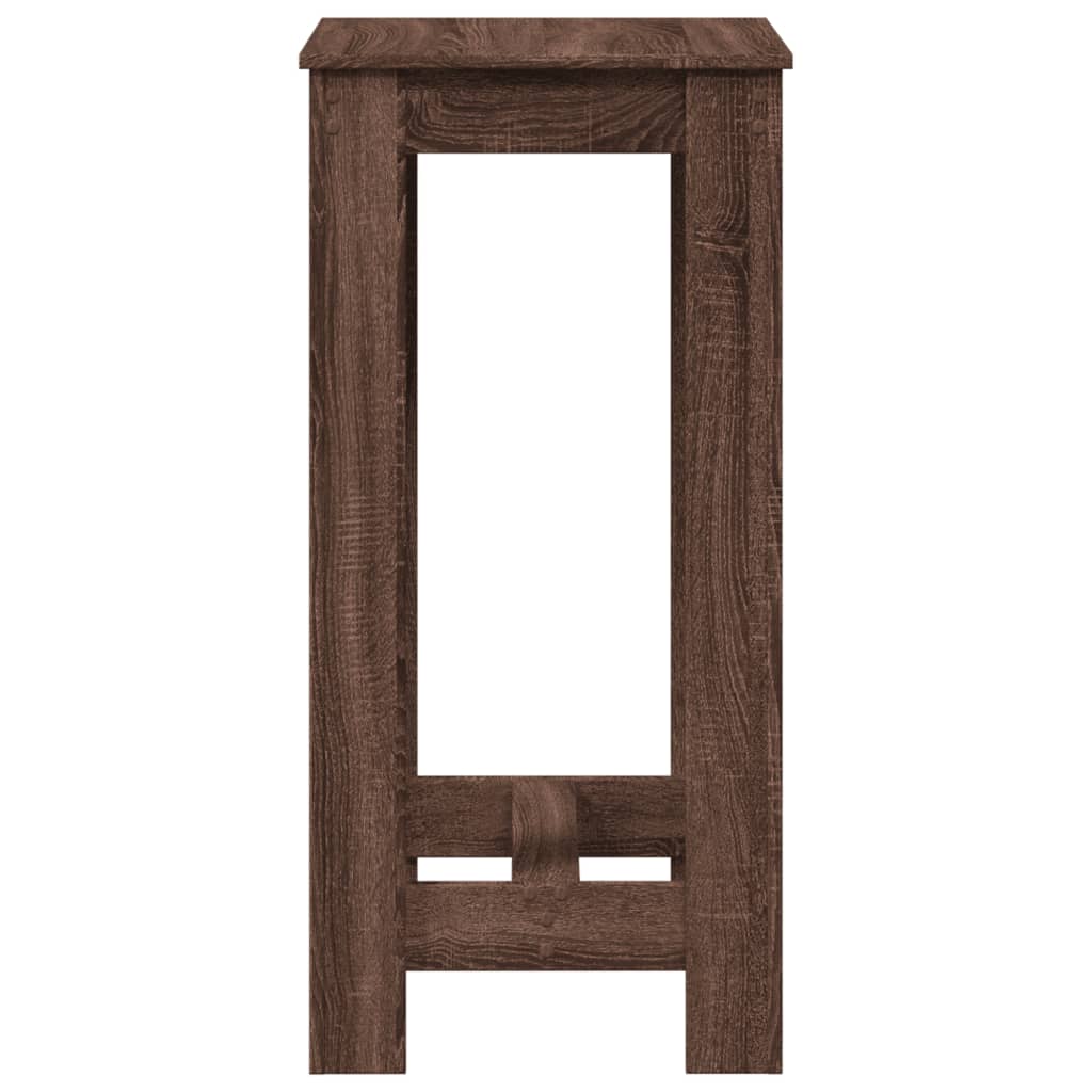 vidaXL Bar Table Brown Oak 51x50x103,5 cm Engineered Wood 6