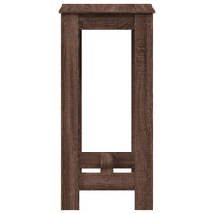 vidaXL Bar Table Brown Oak 51x50x103,5 cm Engineered Wood 6