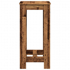 vidaXL Bar Table Old Wood 51x50x103,5 cm Engineered Wood 6