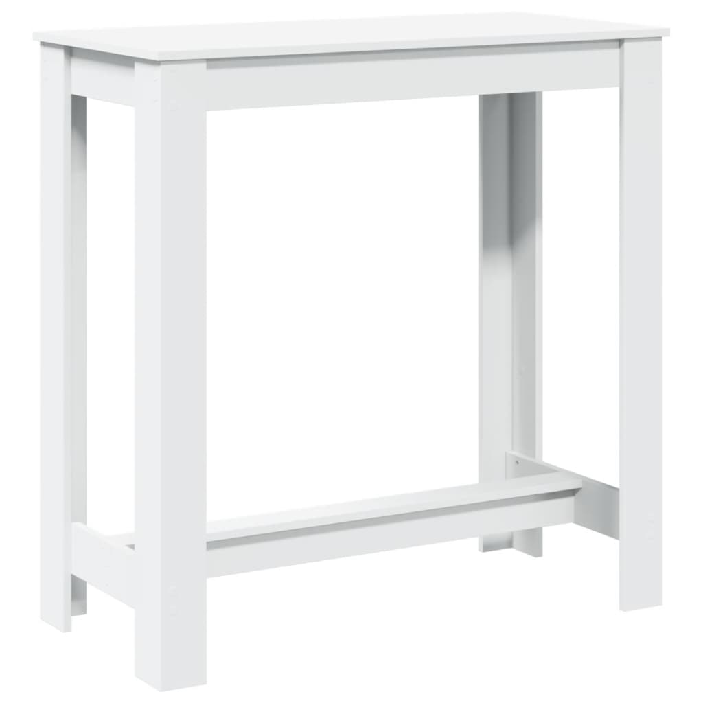 vidaXL Bar Table White 102x50x103,5 cm Engineered Wood 2