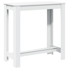 vidaXL Bar Table White 102x50x103,5 cm Engineered Wood 2