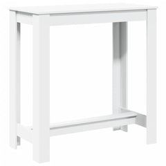 vidaXL Bar Table White 102x50x103,5 cm Engineered Wood 5