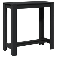 vidaXL Bar Table Black 102x50x103,5 cm Engineered Wood 2